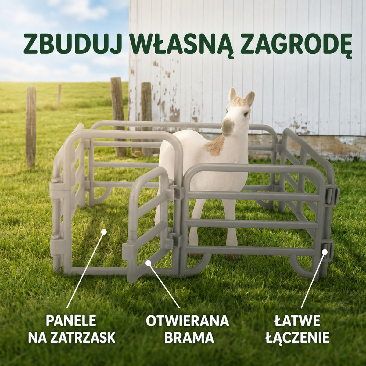 Woopie Arklių Ir Ūkininko Figūrėlių Rinkinys, 11 Dalių