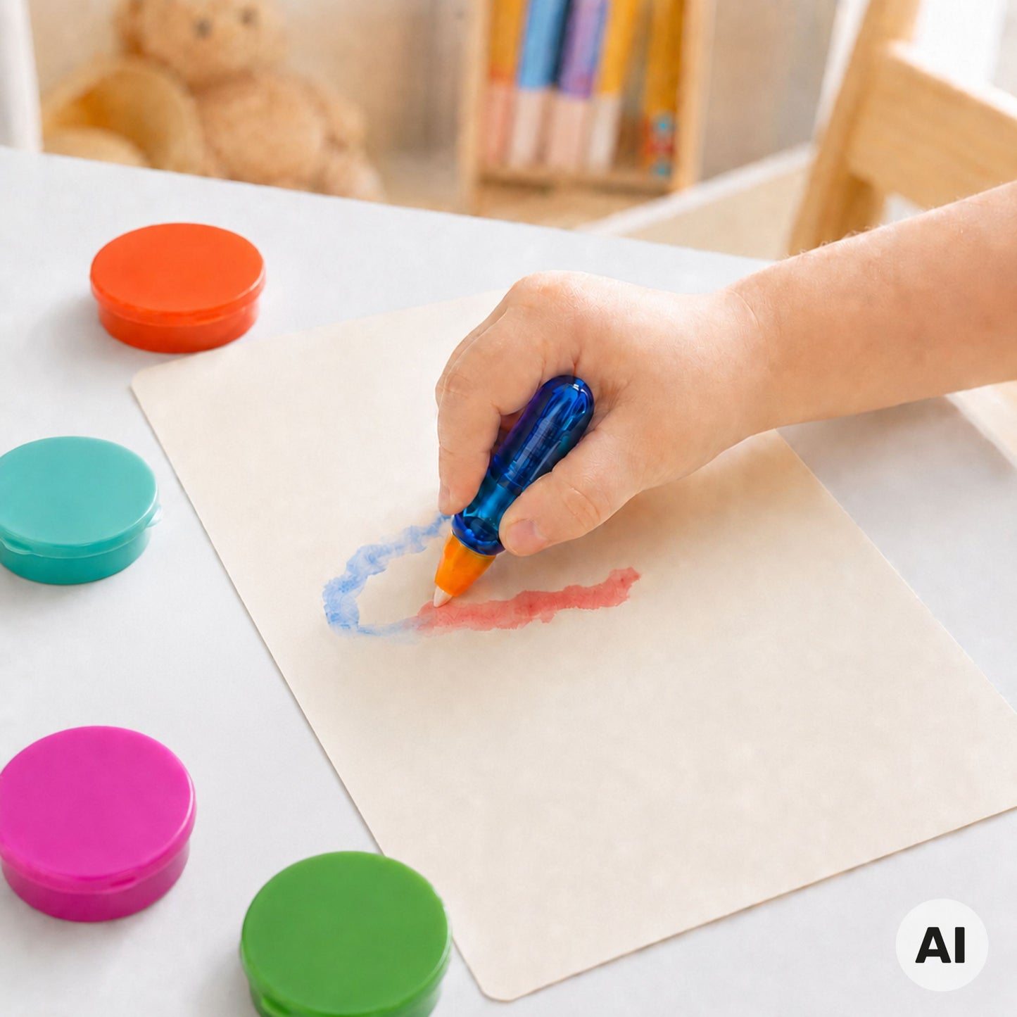 Woopie Magic Brush Piešimo Rinkinys Su Antspaudais