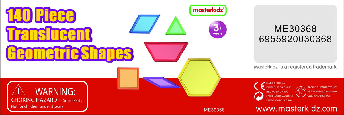 Masterkidz geometrinių mozaikų rinkinys, 140 formų – nuotrauka 6