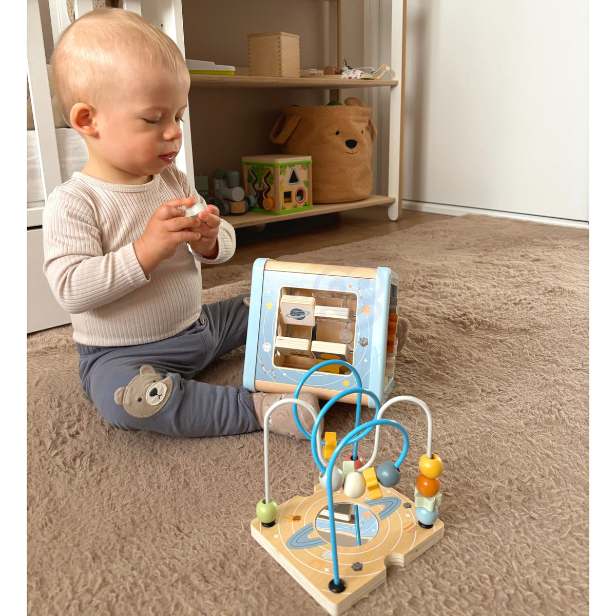 Tooky Toy Medinis Kosmoso Veiklos Kubas – 2 nuotrauka