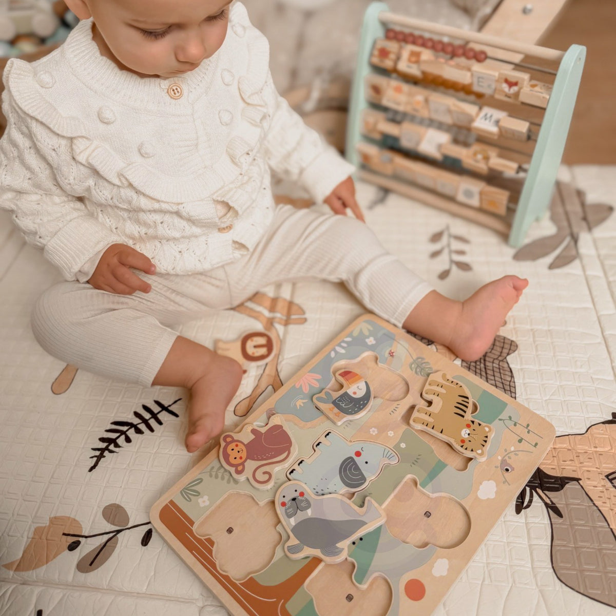 Tooky Toy Interaktyvi Safari Dėlionė Su Garsais – 3 nuotrauka