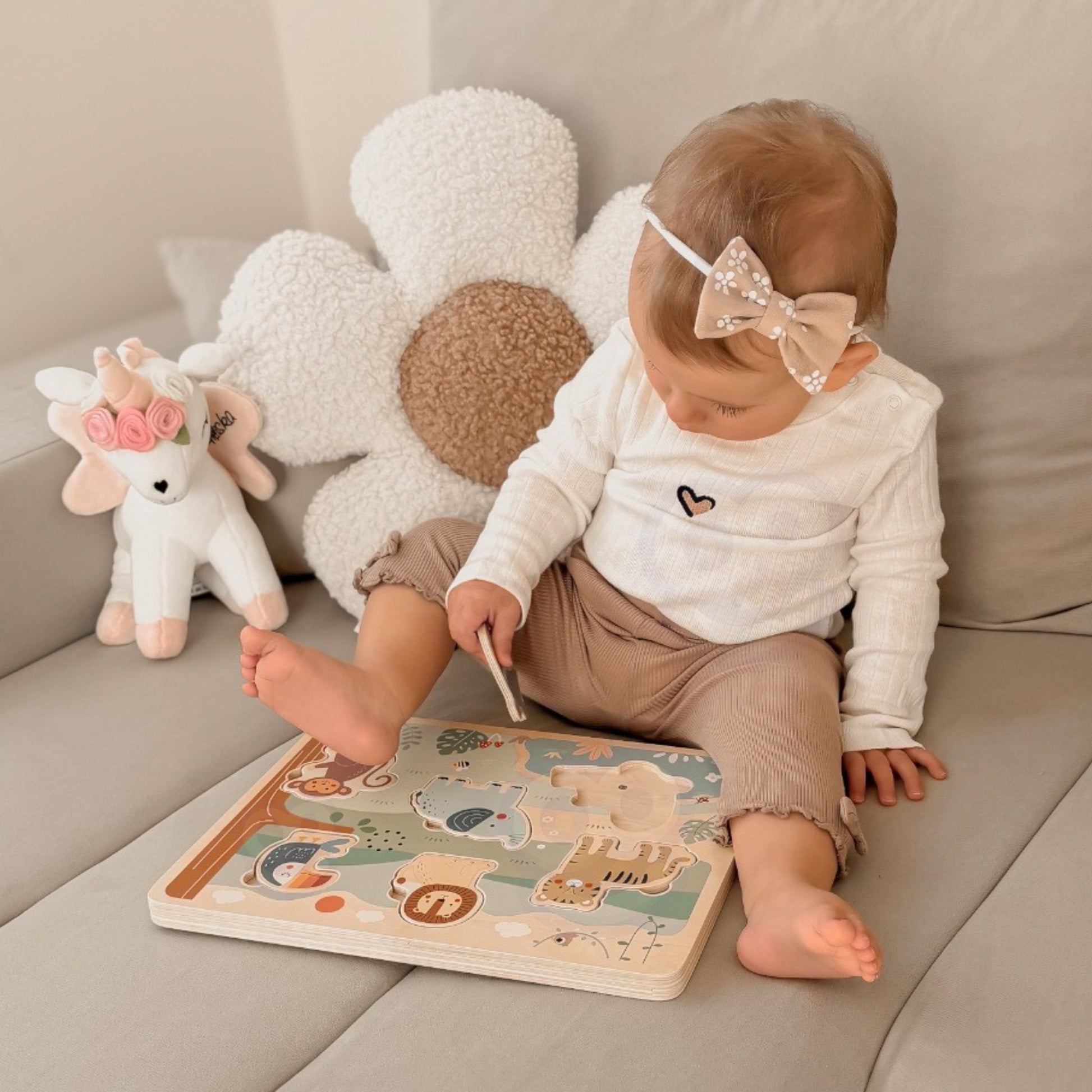 Tooky Toy Interaktyvi Safari Dėlionė Su Garsais – 4 nuotrauka