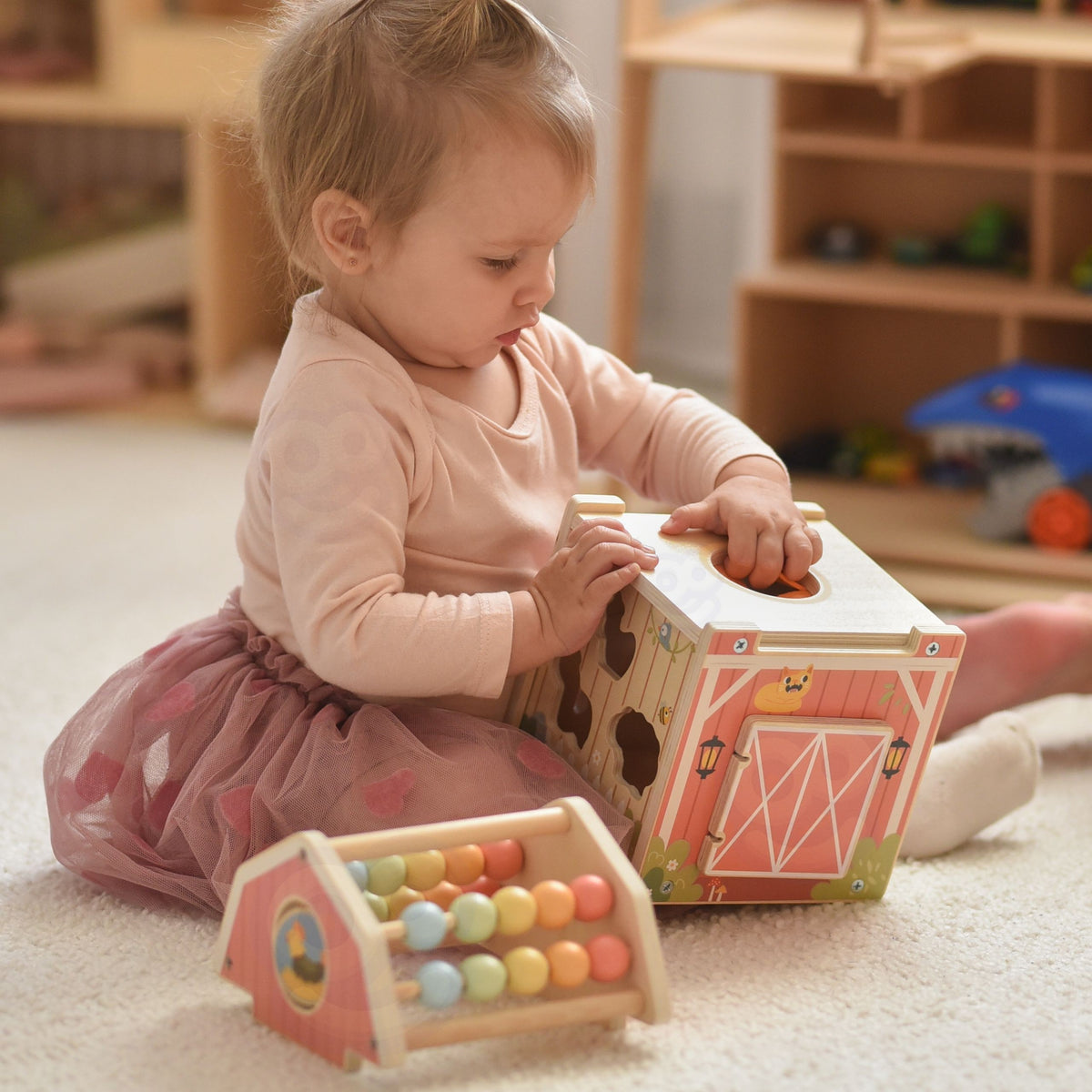 Tooky Toy medinis veiklos namelis „Ūkis“ – 2