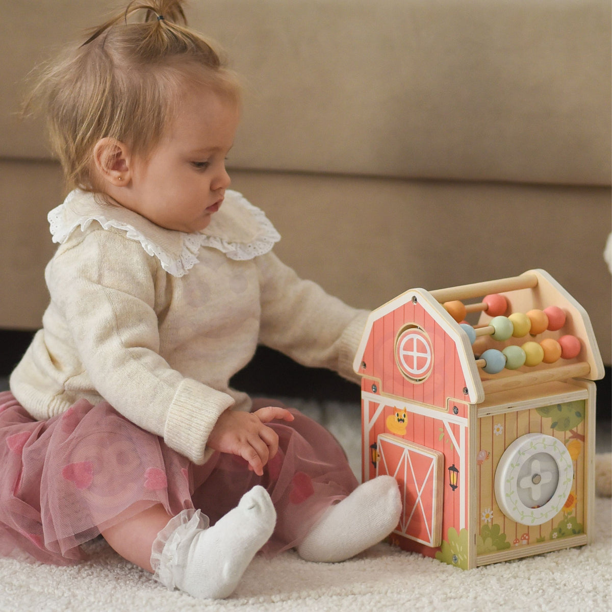 Tooky Toy medinis veiklos namelis „Ūkis“ – 3
