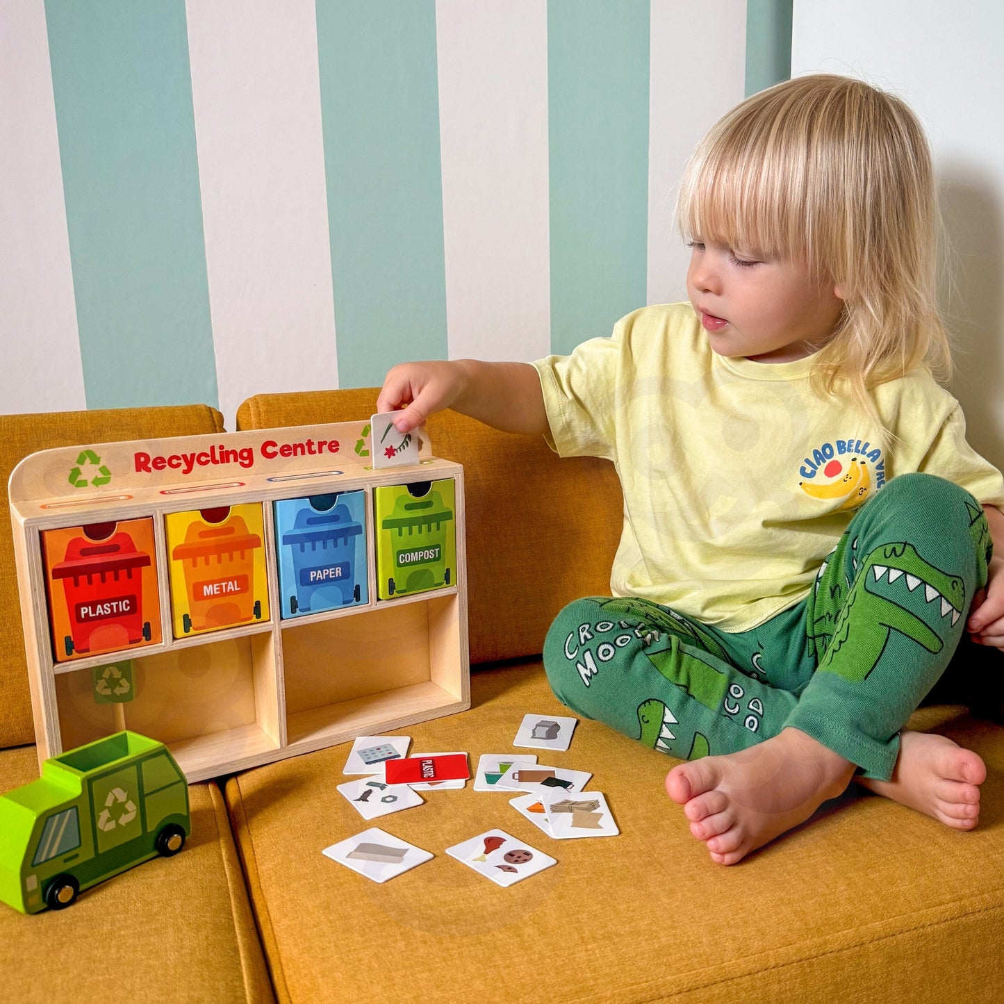 Tooky Toy Medinis Atliekų Rūšiavimo Centras – 3 nuotrauka