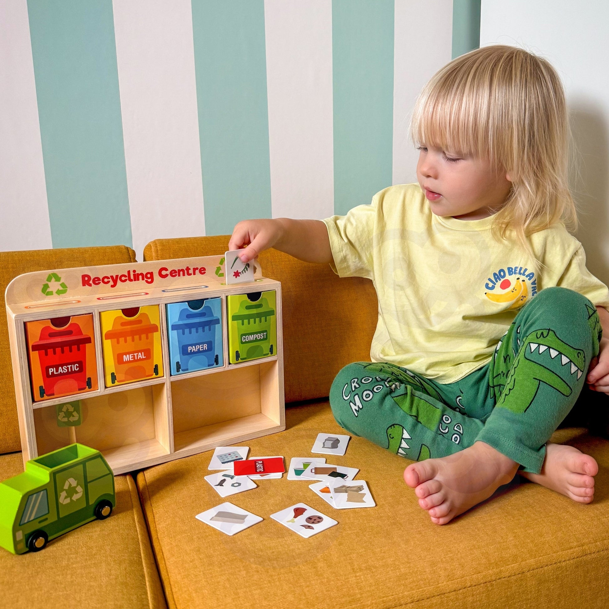 Tooky Toy Medinis Atliekų Rūšiavimo Centras – 3 nuotrauka