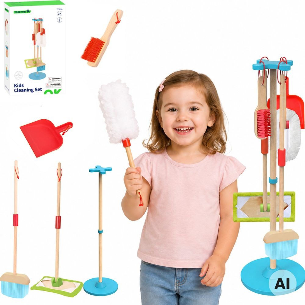 Tooky Toy medinis valymo rinkinys, 6 dalys – 1 nuotrauka