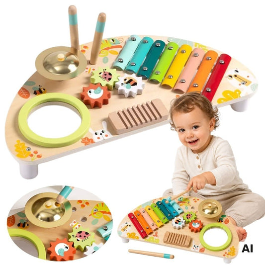Tooky Toy medinis daugiafunkcis muzikos centras – 1 nuotrauka