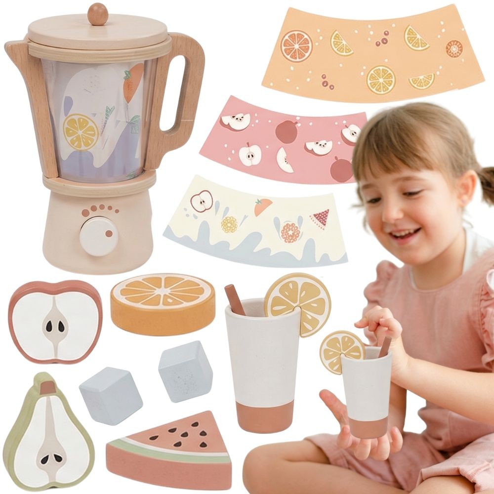 Tooky Toy medinis trintuvas su priedais, 18 dalių – 1 nuotrauka