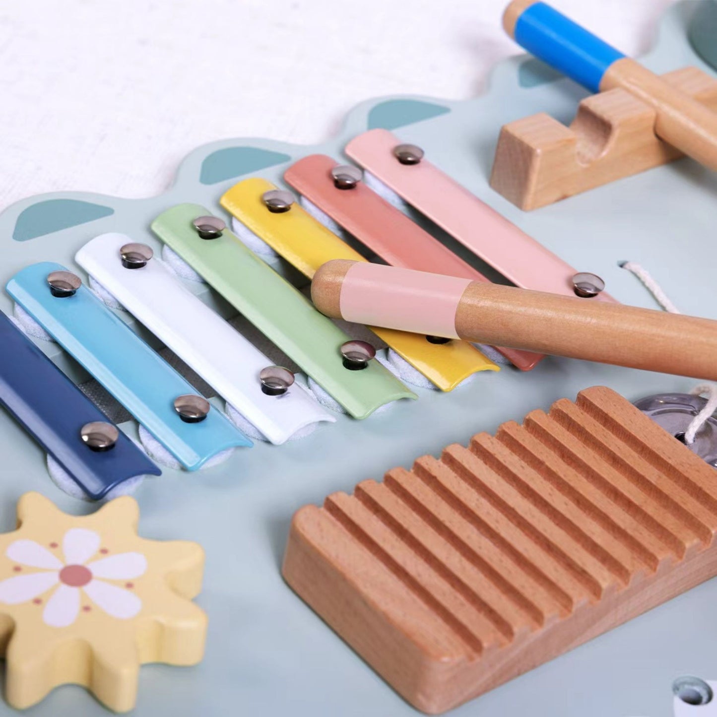 Tooky Toy medinė krokodilo veiklos lenta – 4 nuotrauka