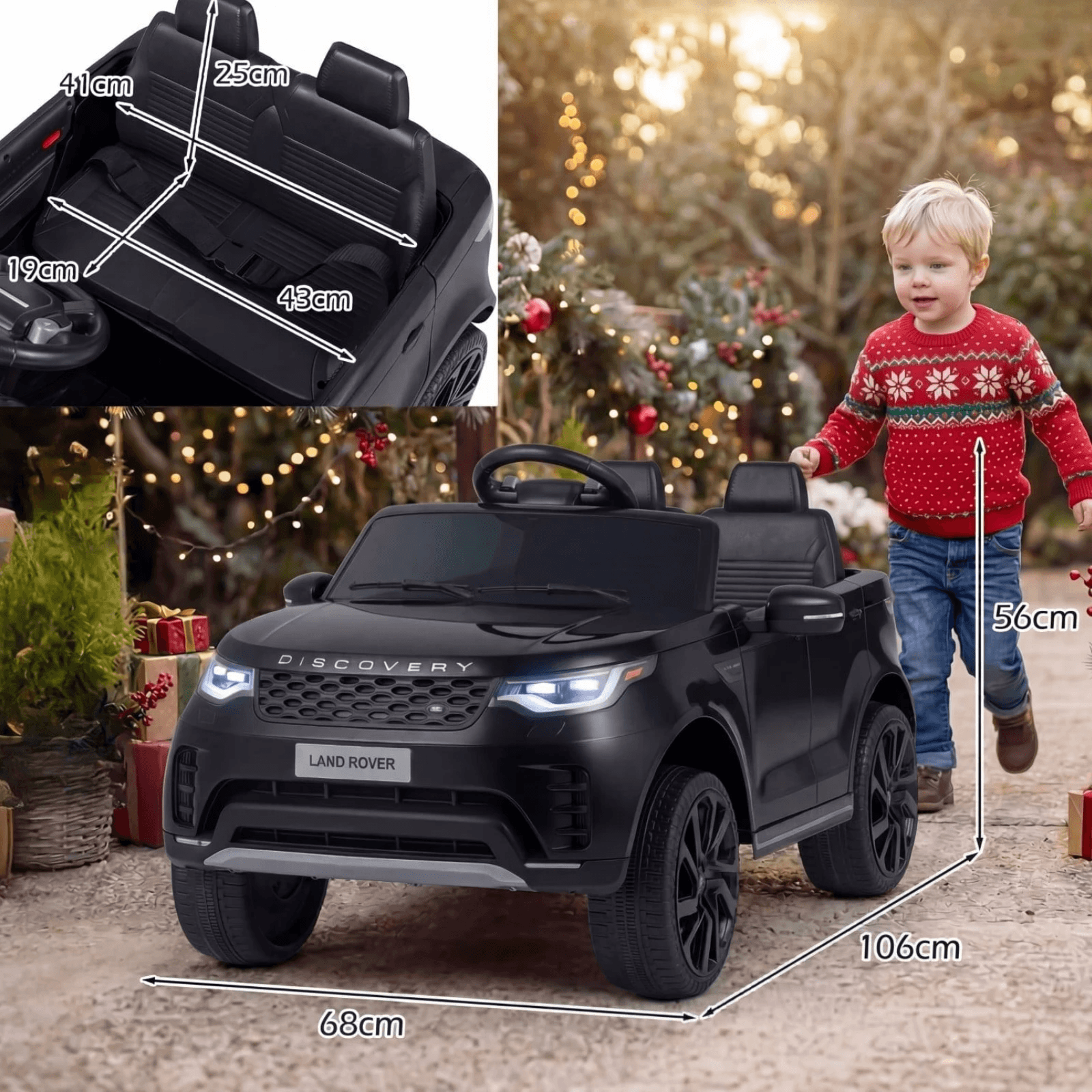Licencijuotas Land Rover Elektrinis Automobilis Vaikams Su Nuotoliniu Valdymu Transporto Priemonės