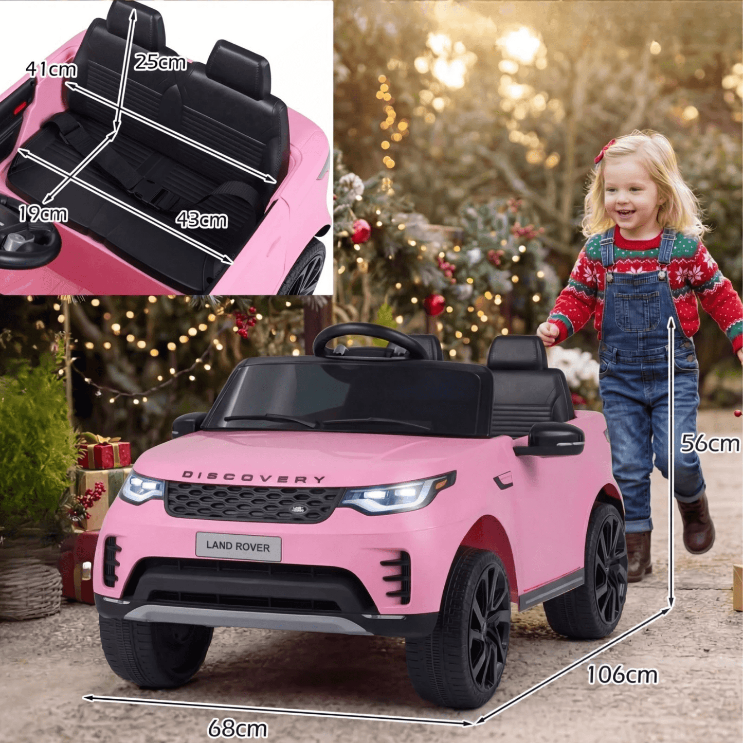 Licencijuotas Land Rover Elektrinis Automobilis Vaikams Su Nuotoliniu Valdymu Transporto Priemonės