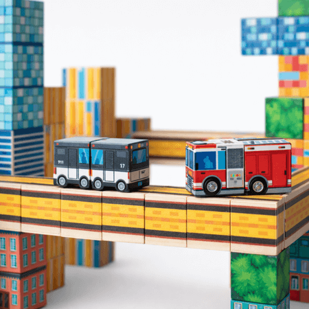 Magnetinės Kaladėlės 114 vnt. Vaikams nuo 3 m. Medinės Kaladėlės