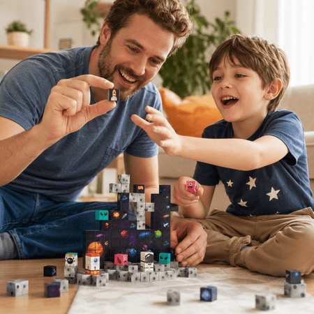 Magnetinės Konstrukcinės Kaladėlės Vaikams, 133 Dalys Magnetinės kaladėlės