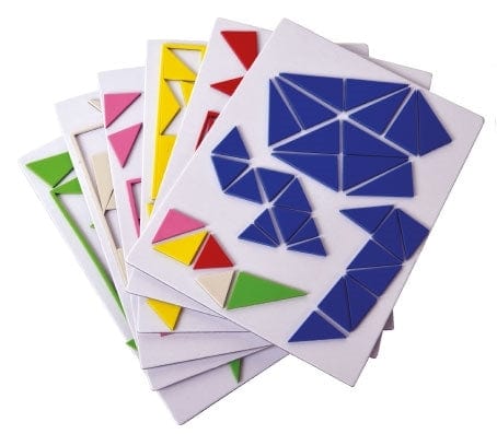 Magnetinis žaidimas Trikampiai, 6 vaikams Žaislai Magnetiniai