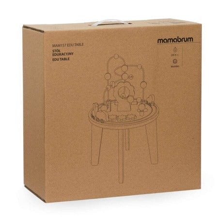 MAMABRUM Medinis Lavinamasis Veiklos Staliukas Su Gyvūnų Traukinuku Veiklos Staliukai Kūdikiams