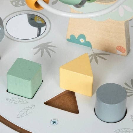 MAMABRUM Medinis Lavinamasis Veiklos Staliukas Su Gyvūnų Traukinuku Veiklos Staliukai Kūdikiams