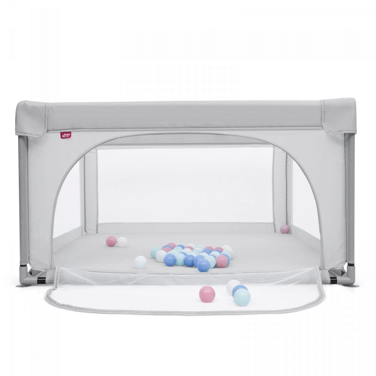 Maniežas Kūdikio Lovelė Su Užtrauktuku 120 cm, Pilka Maniežai Žaidimų Aikštelės
