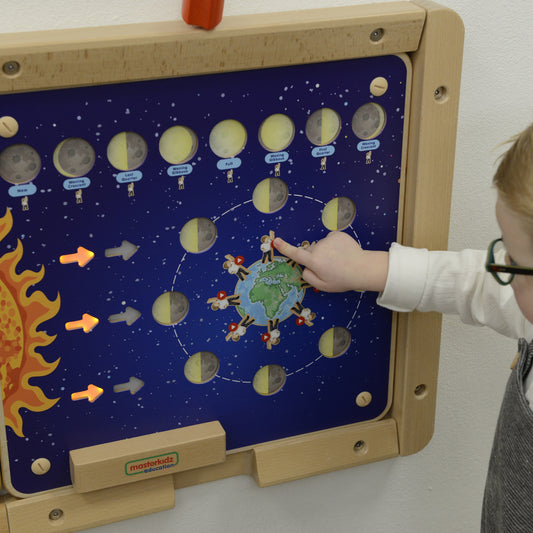 Masterkidz medinė edukacinė lenta „Mėnulio fazės“ – 2 nuotrauka