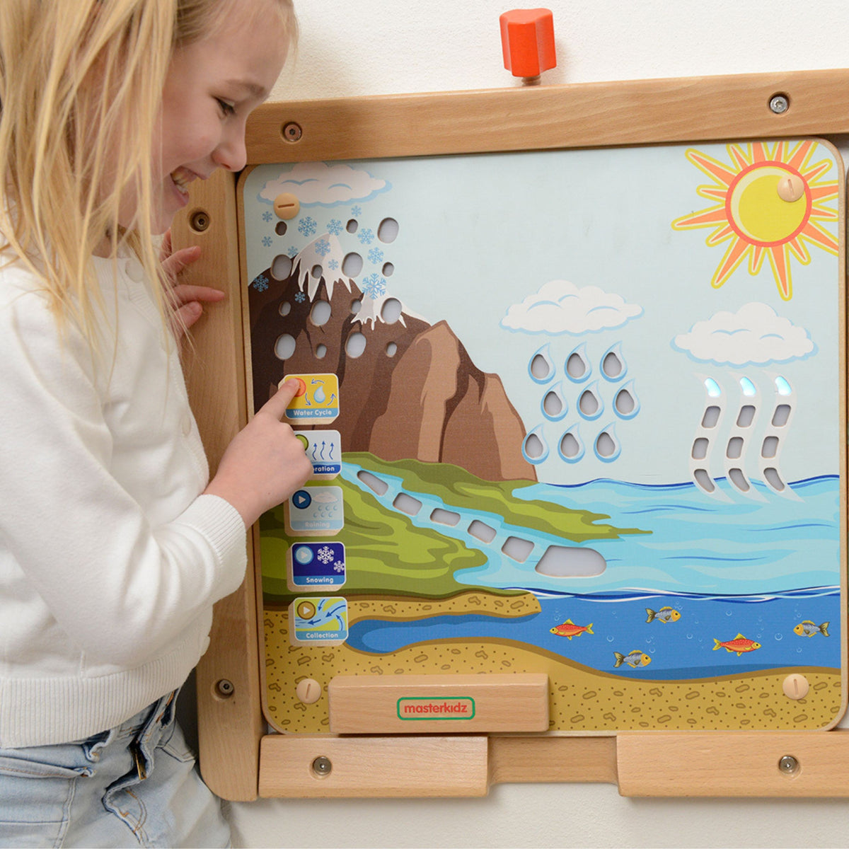Masterkidz medinė edukacinė lenta „Vandens apytaka“ – 2 nuotrauka