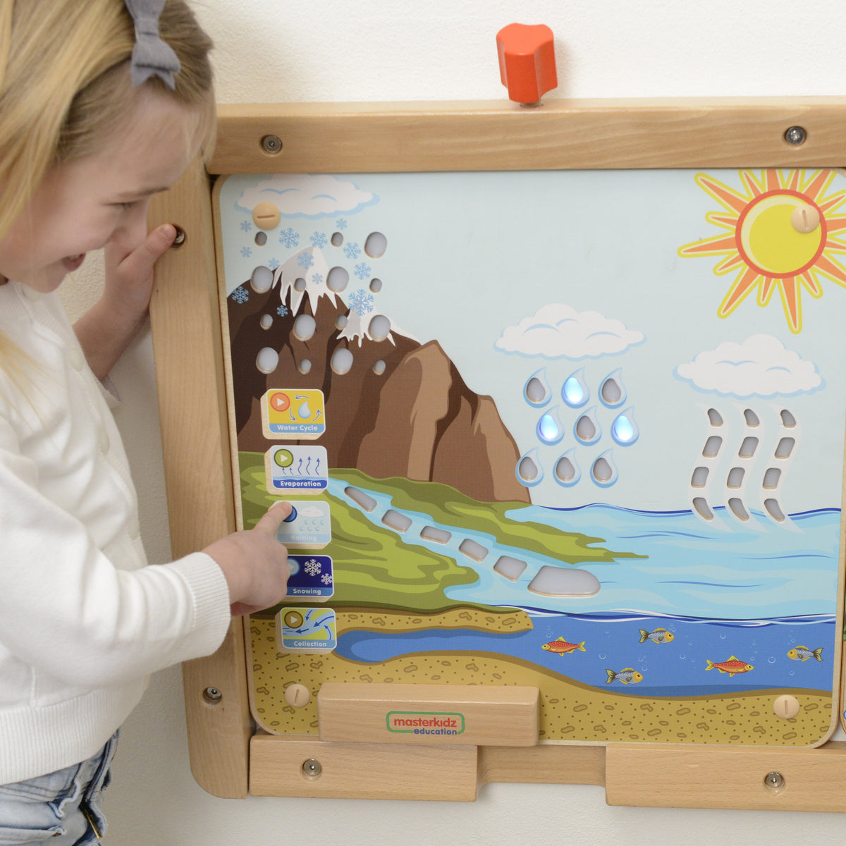 Masterkidz medinė edukacinė lenta „Vandens apytaka“ – 3 nuotrauka