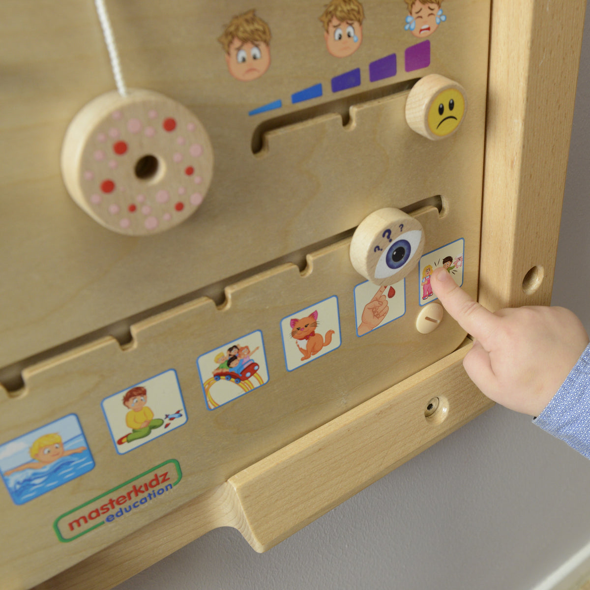 Masterkidz medinė emocijų pažinimo lenta „Kaip jautiesi?“ – 4 nuotrauka