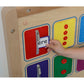 Masterkidz Medinė Mokomoji Montessori Veiklos Lenta Sagos Užtrauktukai Užsegimai Montessori Veiklos Lentos