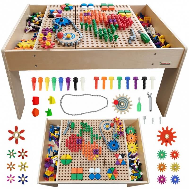 Masterkidz STEM Edukacinis Stalas Su Priedais Vaikams 3+ STEM Edukaciniai stalai