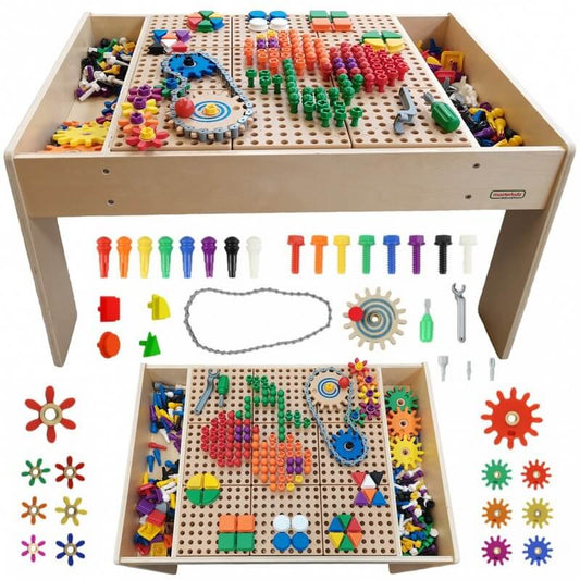 Masterkidz STEM Edukacinis Stalas Su Priedais Vaikams 3+ STEM Edukaciniai stalai