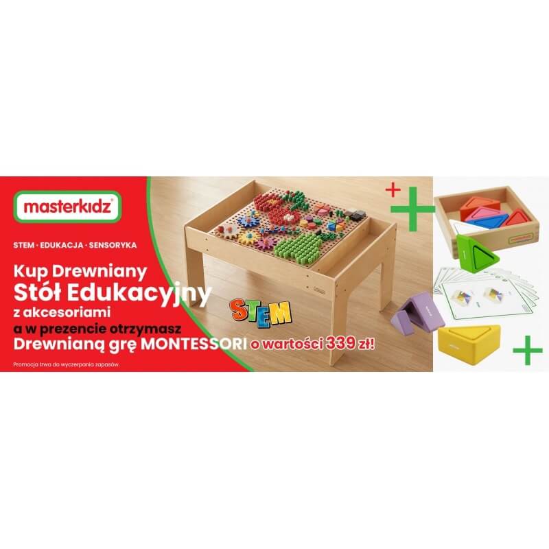 Masterkidz STEM Edukacinis Stalas Su Priedais Vaikams 3+ STEM Edukaciniai stalai