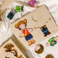 Medinė Montessori Dėlionė Aprenk Mane Classic World Žaislai Dėlionės