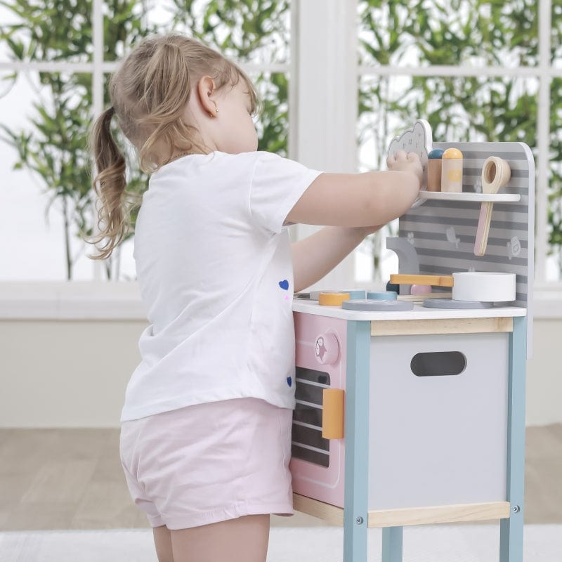 Medinė Virtuvėlė Vaikams Su Priedais Viga Toys Žaislai Vaikams Ir Kūdikiams