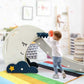 Mėnulio Formos Čiuožykla Vaikams 3in1 Montessori Žaidimų Aikštelės