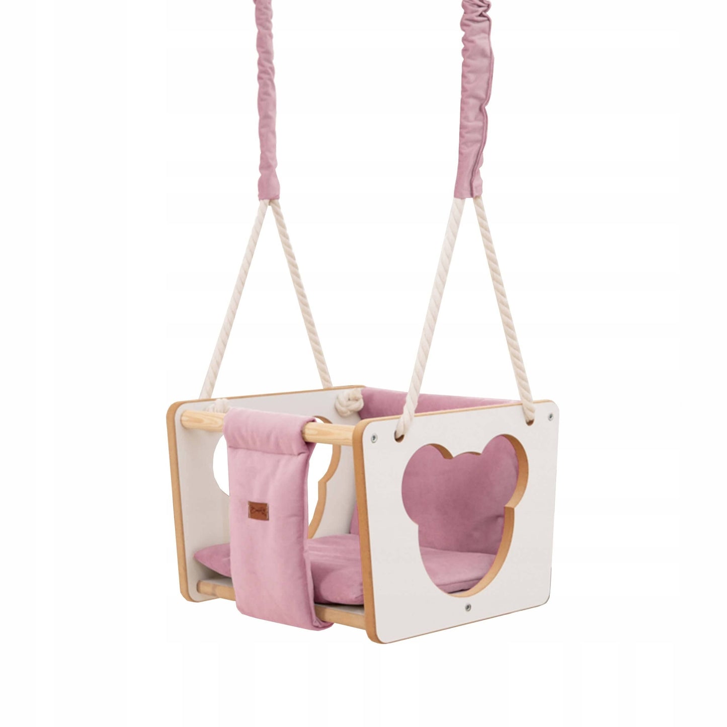 Meškiuko sūpynės 4 spalvos Sūpynės ir Žaidimų Aikštelės Rožinė