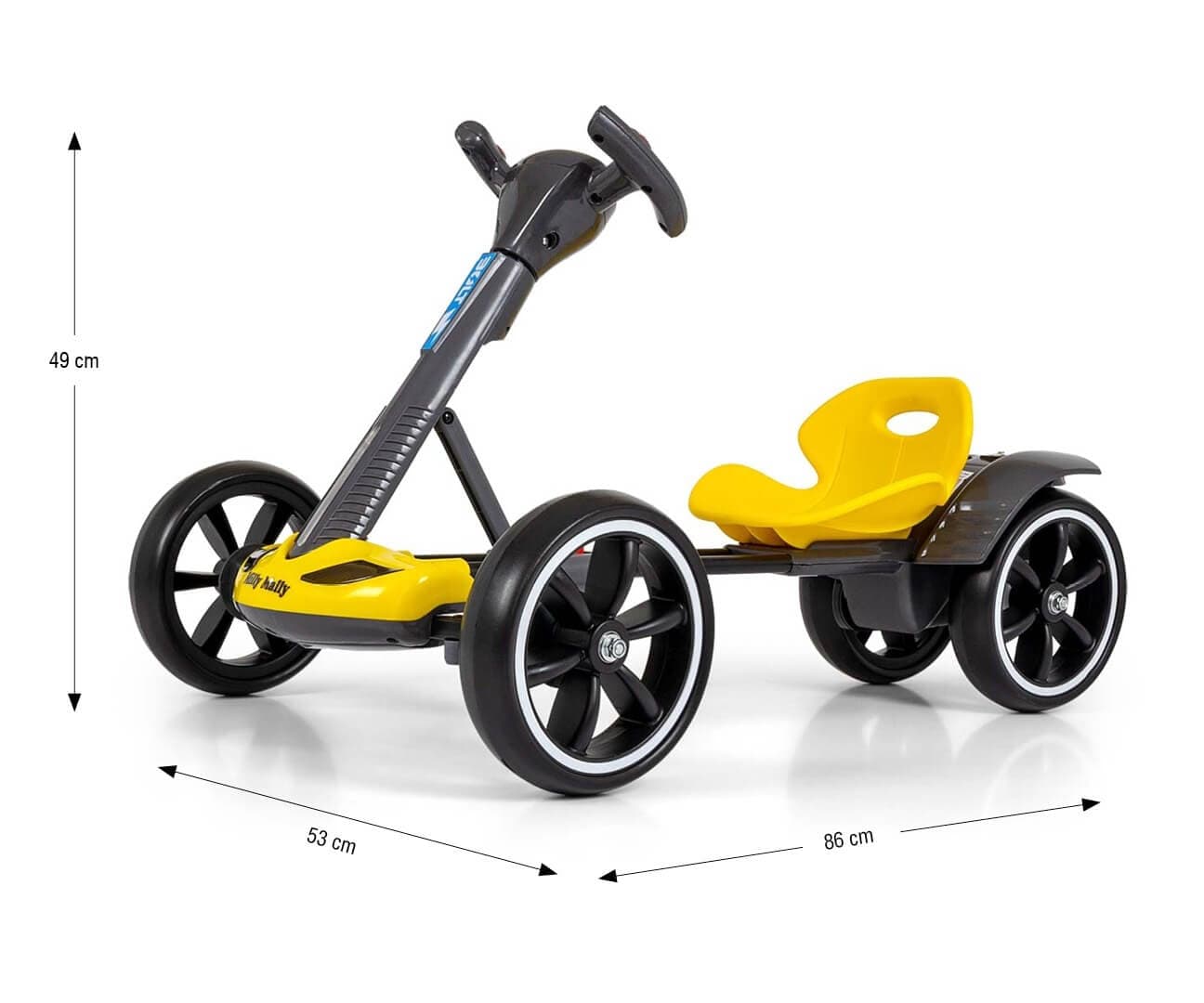 Milly Mally Elektrinis Kartingas Vaikams BOLT 12V su Pultu, LED ir Bluetooth Elektriniai Kartingai