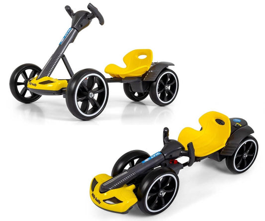 Milly Mally Elektrinis Kartingas Vaikams BOLT 12V su Pultu, LED ir Bluetooth Elektriniai Kartingai