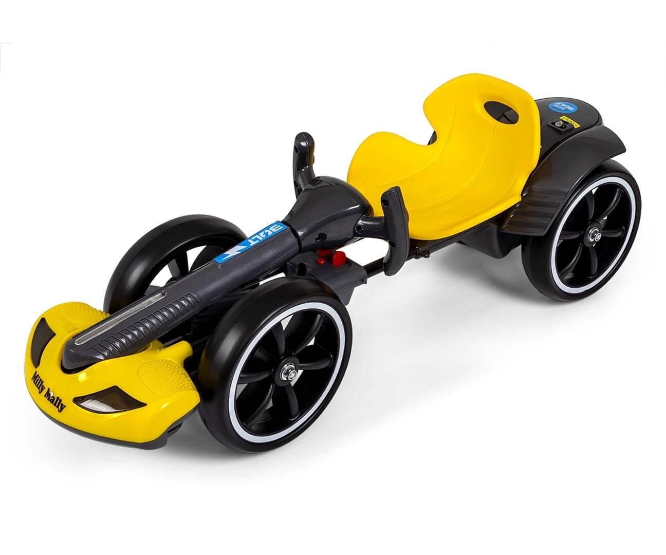 Milly Mally Elektrinis Kartingas Vaikams BOLT 12V su Pultu, LED ir Bluetooth Elektriniai Kartingai