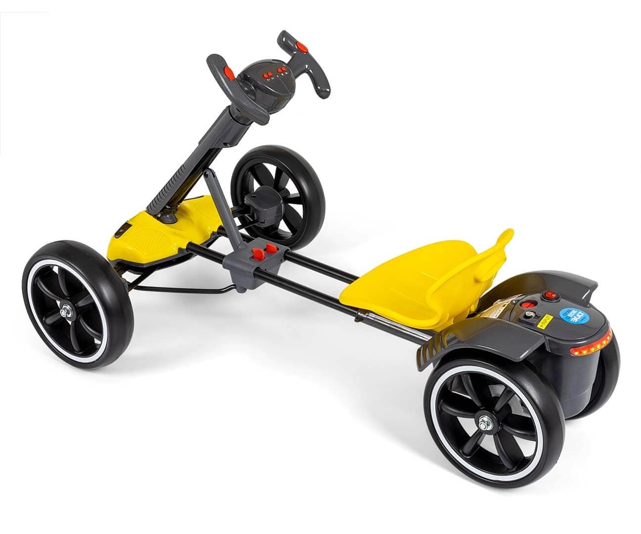 Milly Mally Elektrinis Kartingas Vaikams BOLT 12V su Pultu, LED ir Bluetooth Elektriniai Kartingai