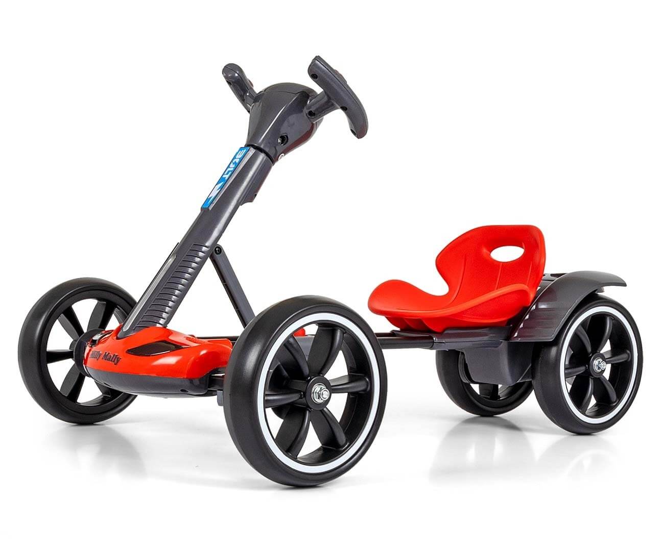 Milly Mally Elektrinis Kartingas Vaikams BOLT 12V su Pultu, LED ir Bluetooth Elektriniai Kartingai Raudona