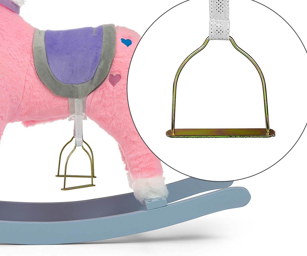 Milly Mally Pliušinis Supamas Arkliukas Su Garsais Ir Judesiais – 50 cm, Rožinis Supamieji Arkliukai