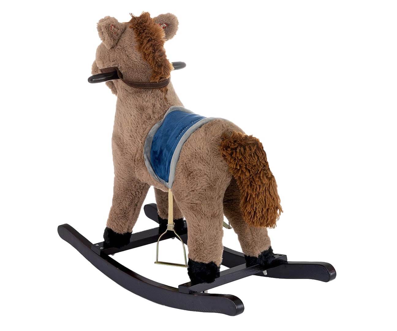 Milly Mally Pliušinis Supamas Arkliukas Su Garsais Ir Judesiais – 50 cm, Rudas Supamieji Arkliukai