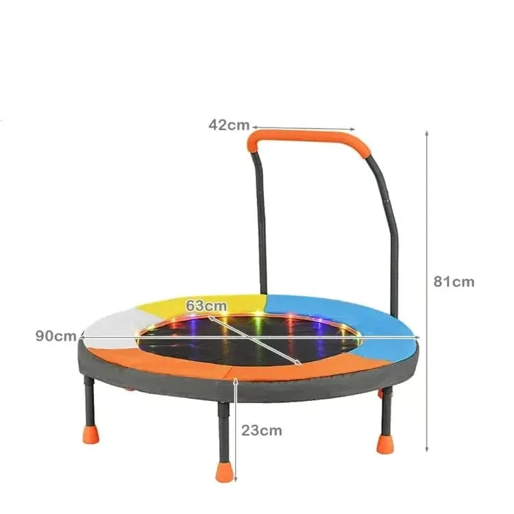 Mini batutas vaikams su LED apšvietimu 90 x 81 cm Batutai