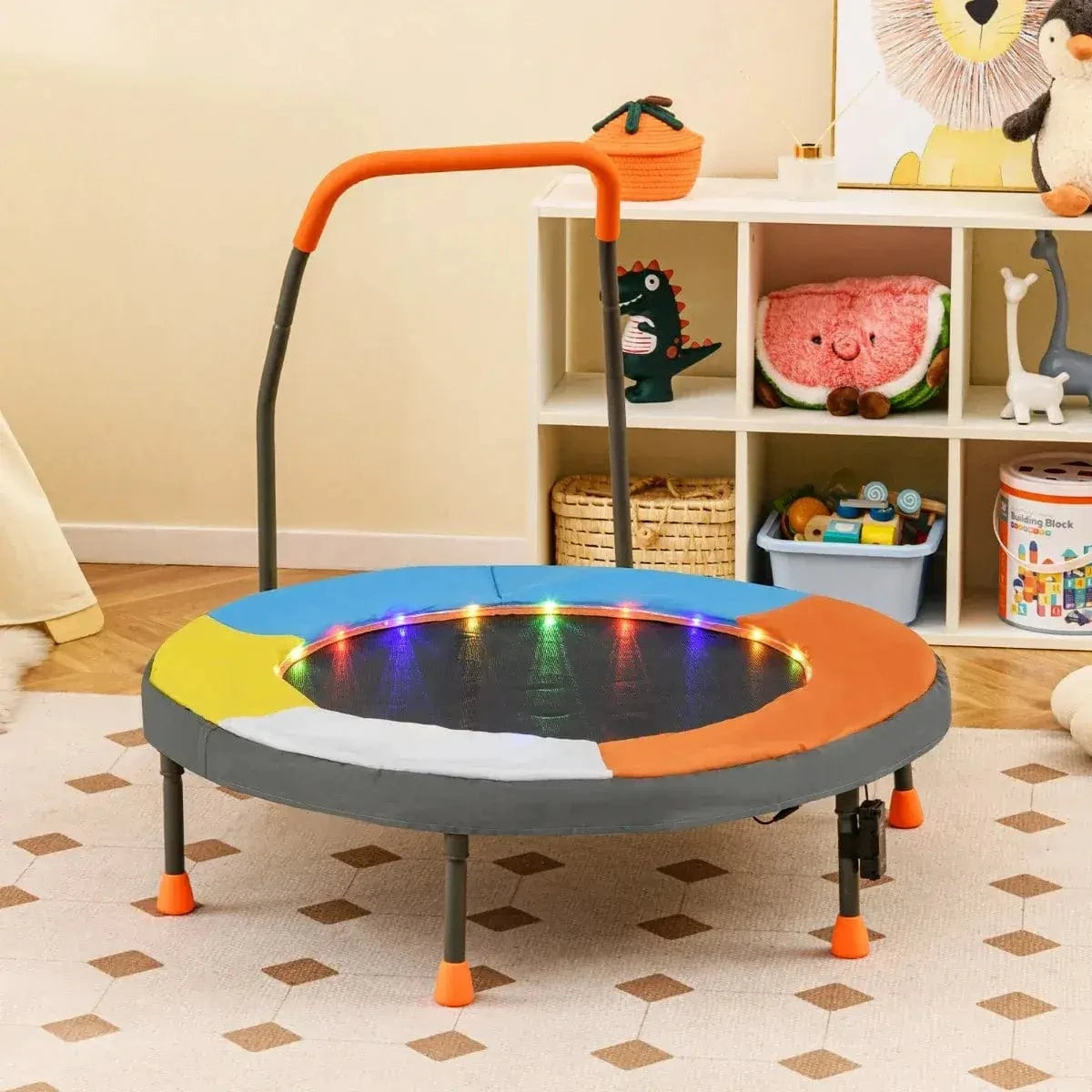 Mini batutas vaikams su LED apšvietimu 90 x 81 cm Batutai