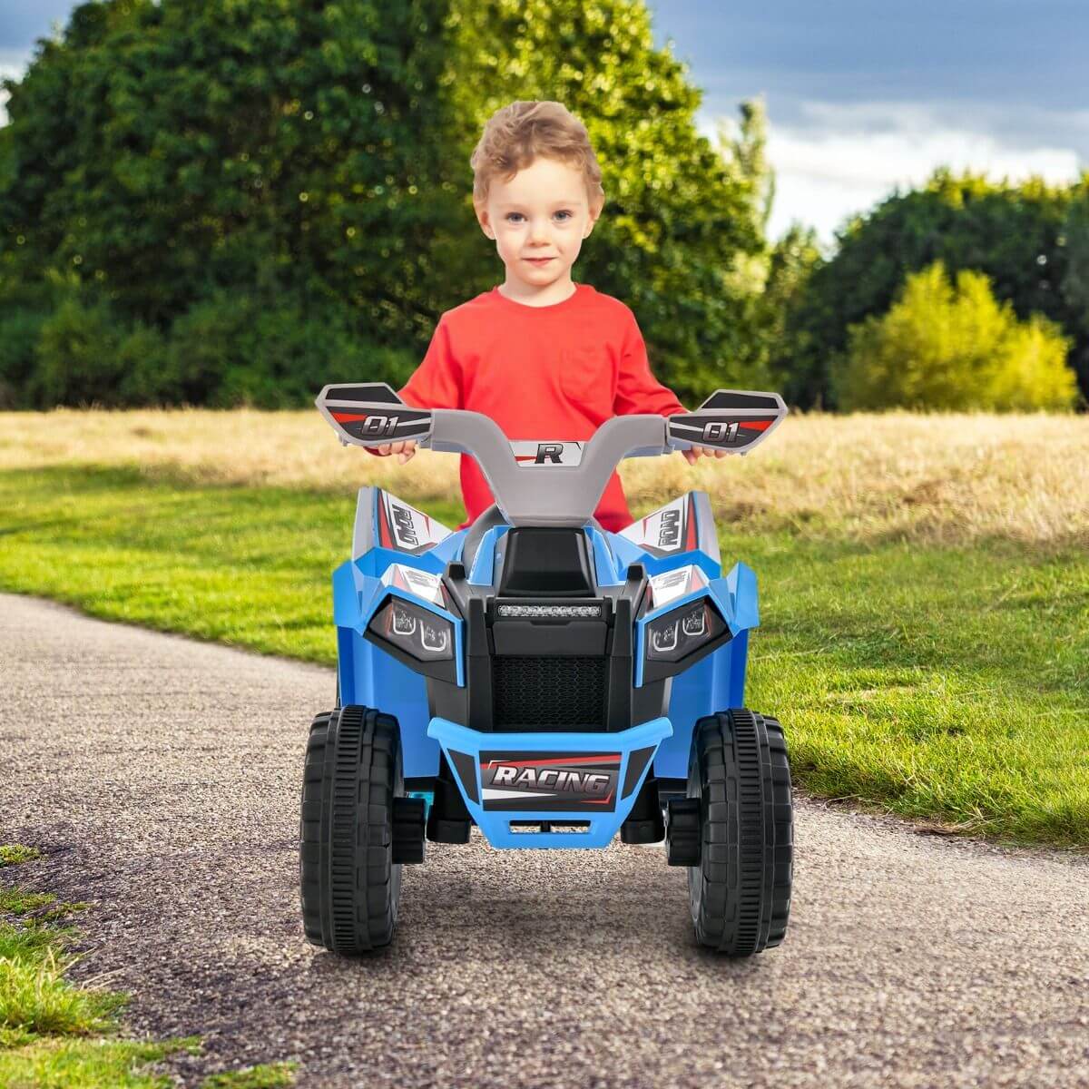 Mini Elektrinis Keturratis Vaikams 6V Mėlynas 1313 Elektriniai Automobiliai
