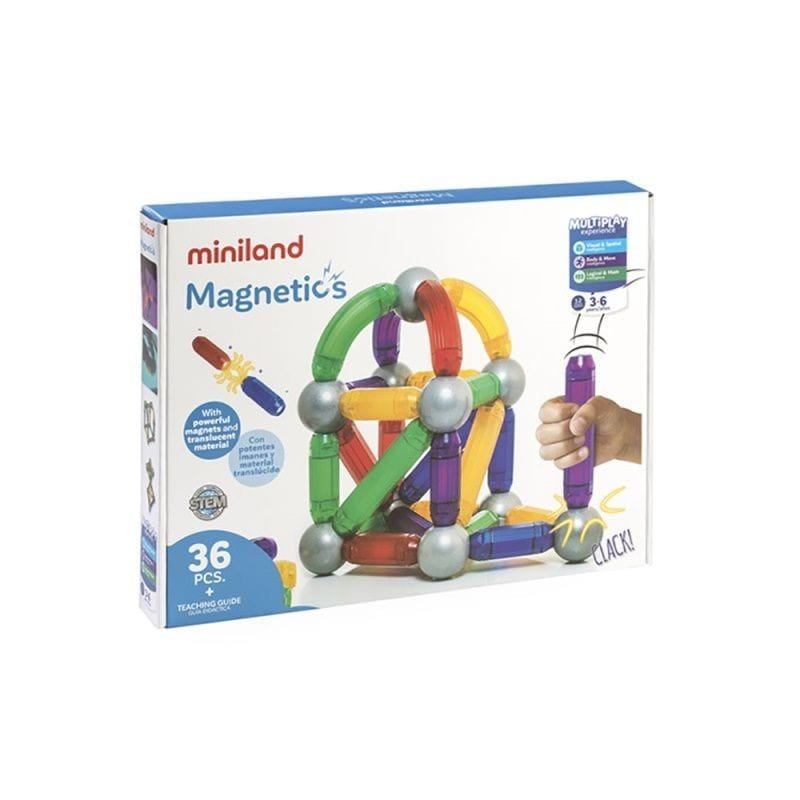Miniland Žaislas Vaikams  Magnetinės Kaladėlės (36 El.) Žaislai Kūdikiams Rūšiuokliai