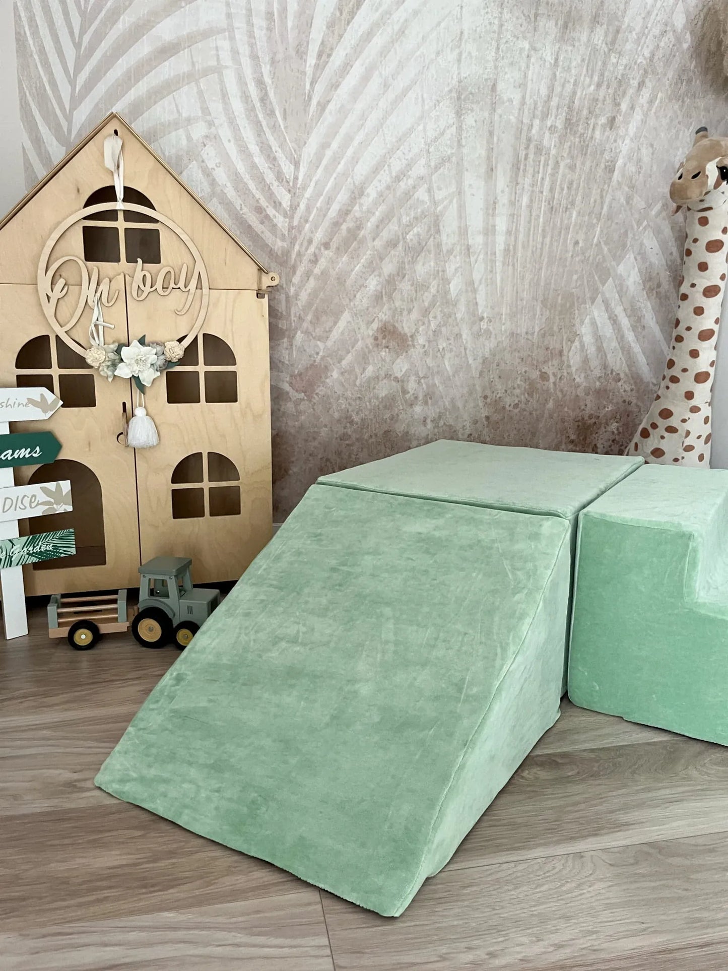 Minkšta 3 Dalių Velvet Žaidimų Aikštelė Vaikams Minkštos Žaidimų Aikštelės