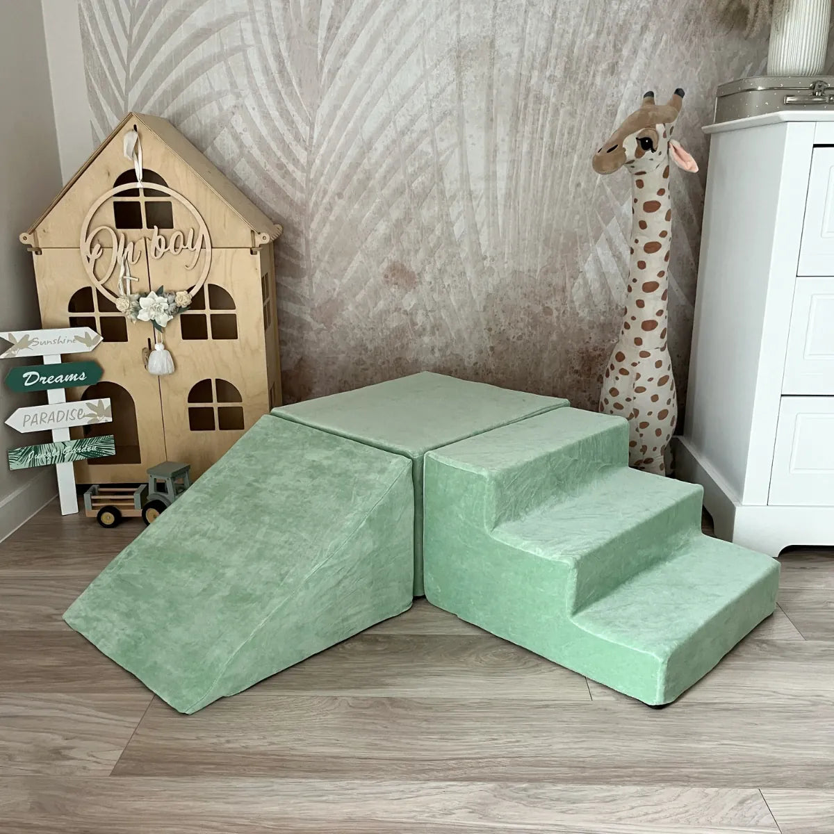 Minkšta 3 Dalių Velvet Žaidimų Aikštelė Vaikams Minkštos Žaidimų Aikštelės