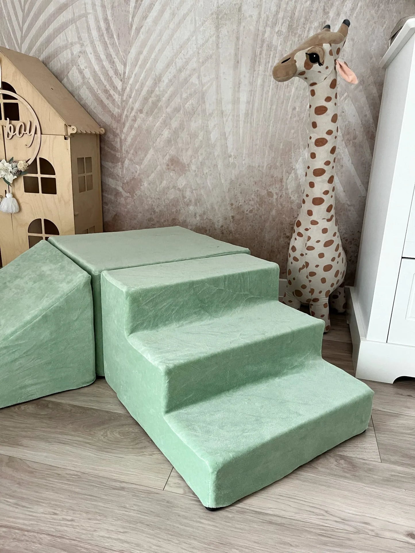 Minkšta 3 Dalių Velvet Žaidimų Aikštelė Vaikams Minkštos Žaidimų Aikštelės
