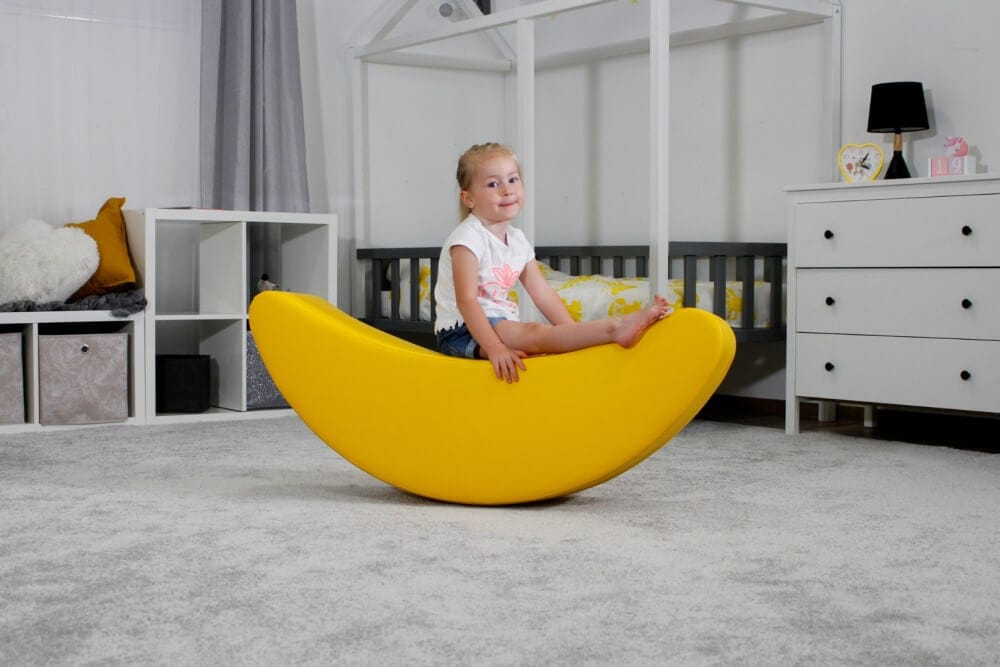 Minkšta Supynė Rokeris Bananas 3 spalvos 100 x 40 x 25 cm IGLU Minkštos Žaidimų Aikštelės