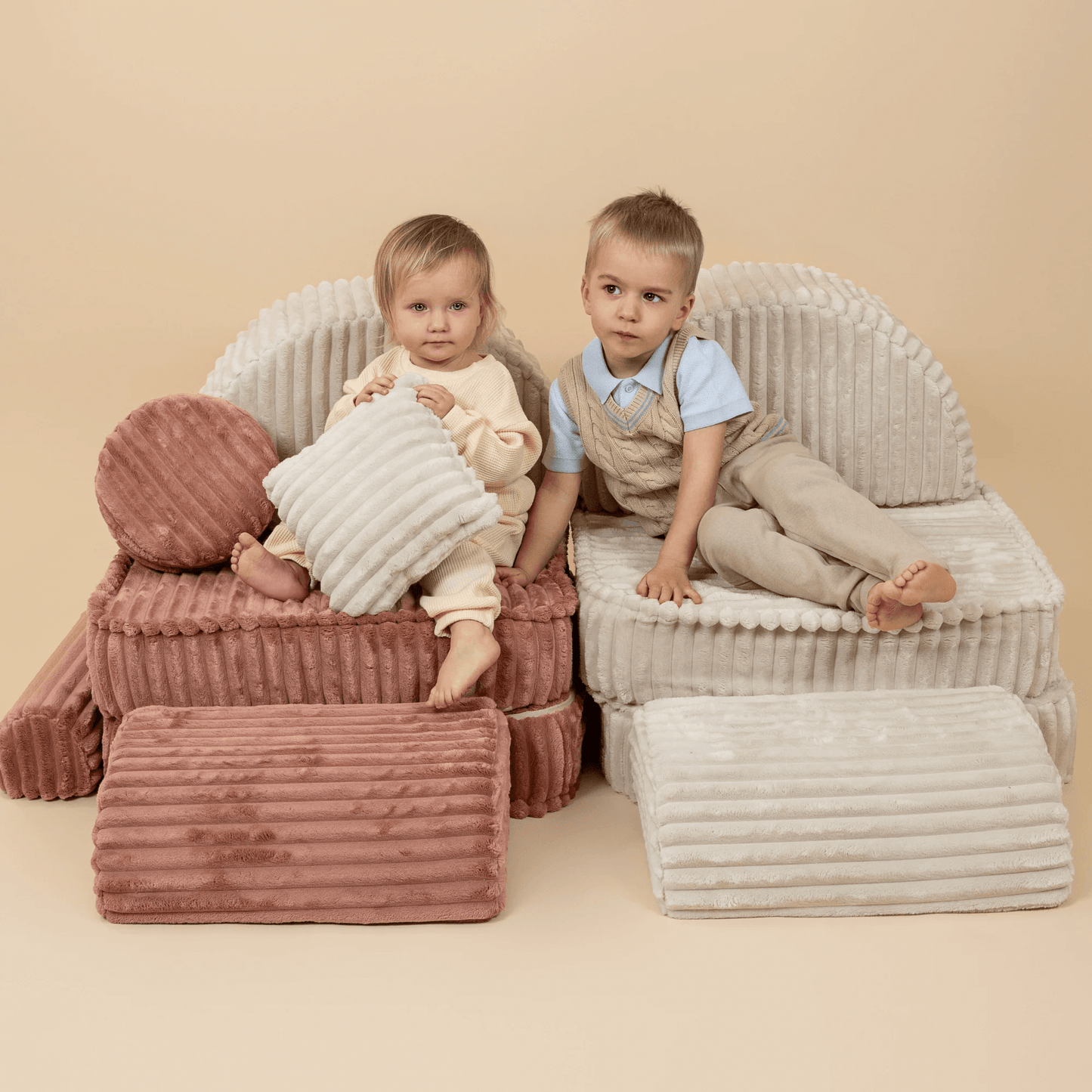 Modulinė Vaikiška Sofa Max 12 Dalių Churros 120 × 60 cm, 8 Spalvos Modulinės sofos